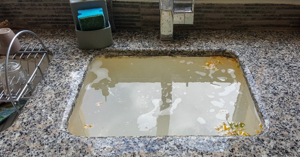 clogged kitchen drain