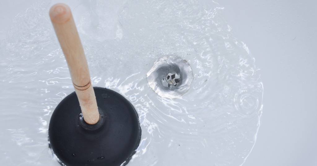 using a plunger for bathroom drain