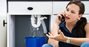 homeowner calling for residential leak detection services